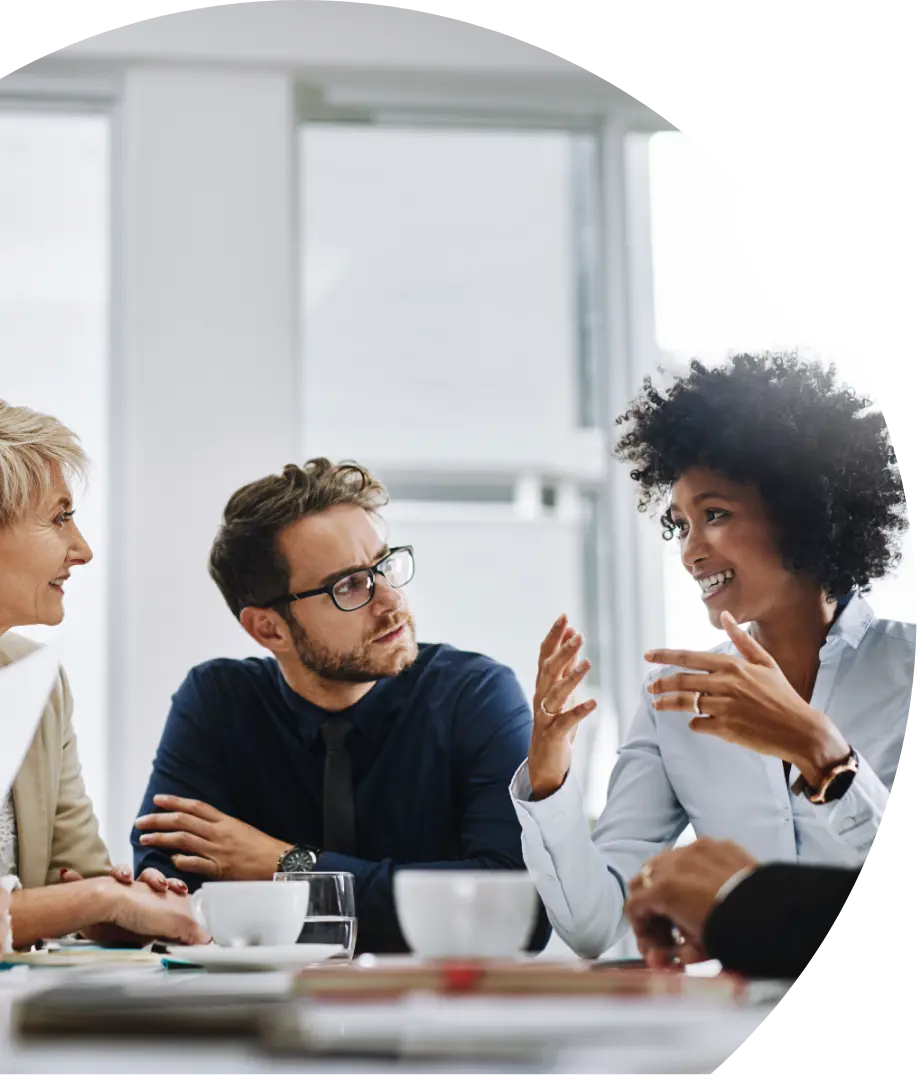 Team in una riunione di pianificazione